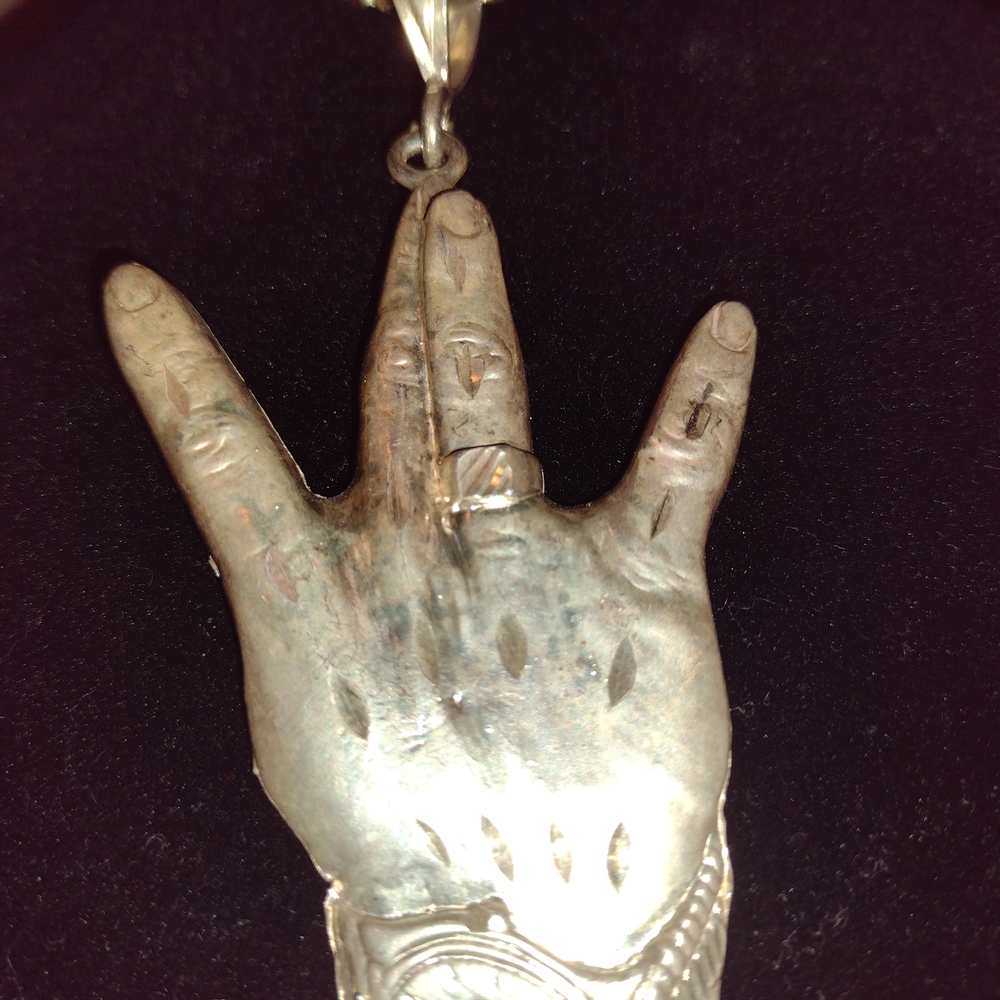 Silver Hand Pendant - Picture 10 of 12